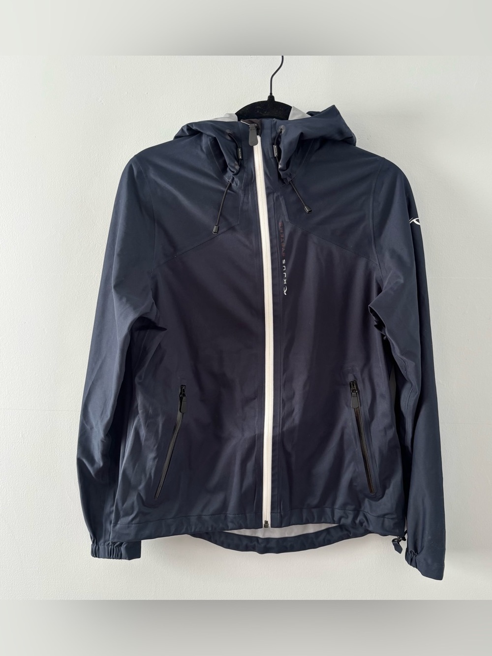 KJUS Women’s Full-Zip Windbreaker Jacker Hooded Hoodie Zip-Up Navy Blue